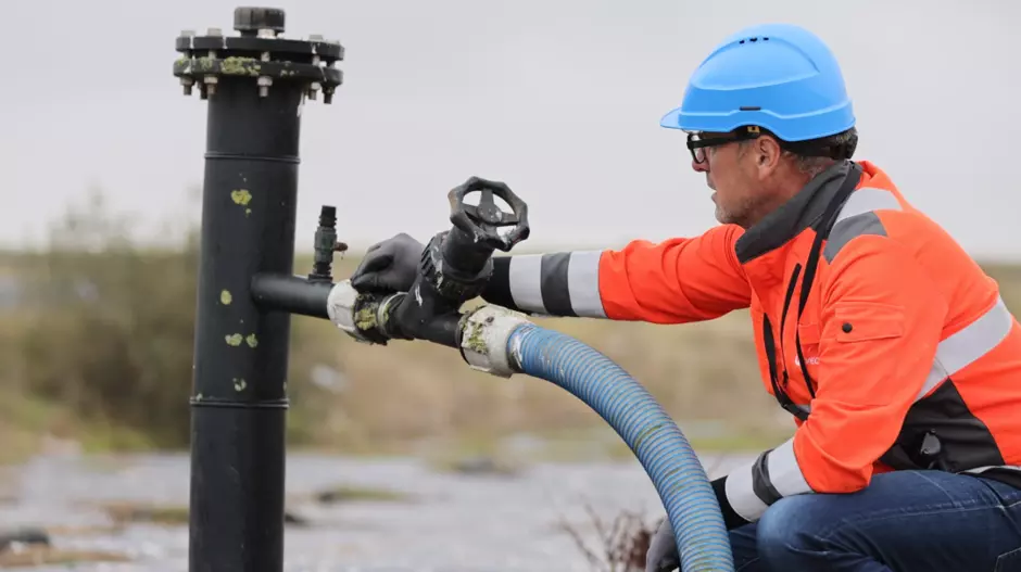 contrôle d'une tête de puits de biogaz
